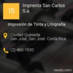 Imprenta San Carlos Sa