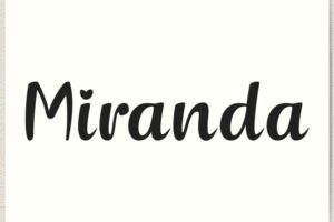 Miranda Print